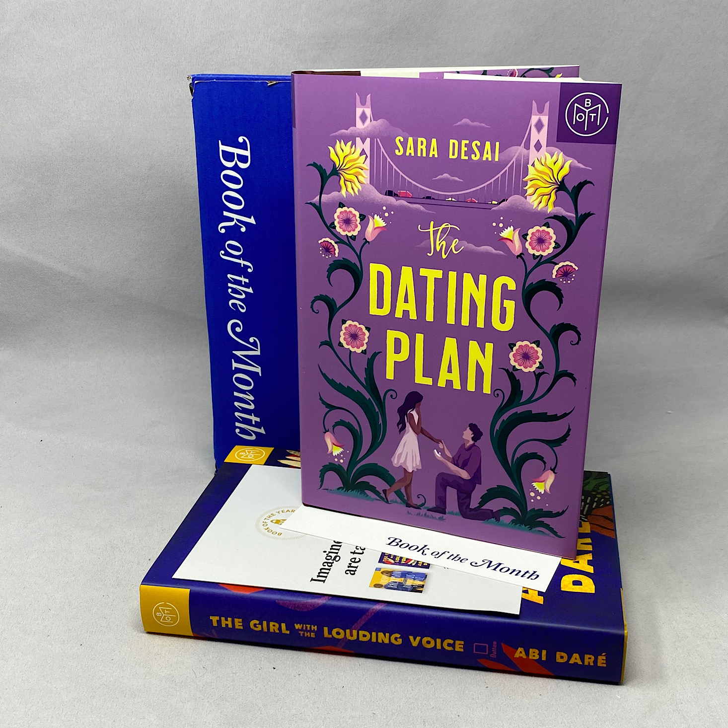 This Book of the Month box came with The Dating Plan by Sara Desai.