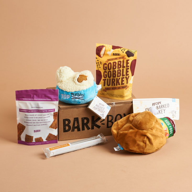 Barkbox - all products in Nov box.